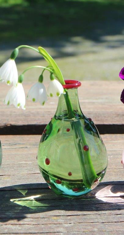 Coloured Polka Dot Vase