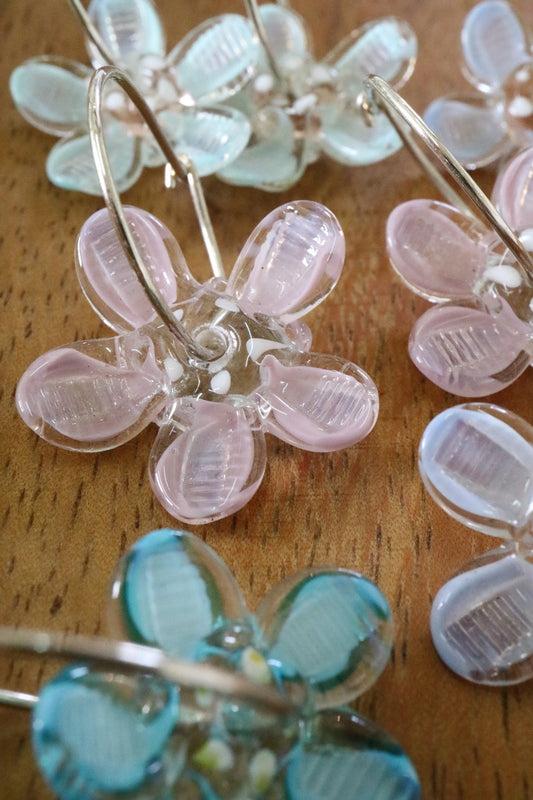 Flower Earrings - Pastel Colours