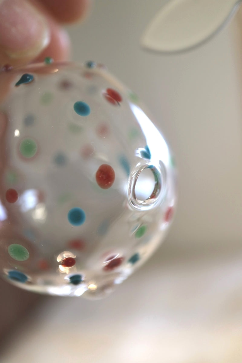 Multi Coloured Polka Dot Bauble