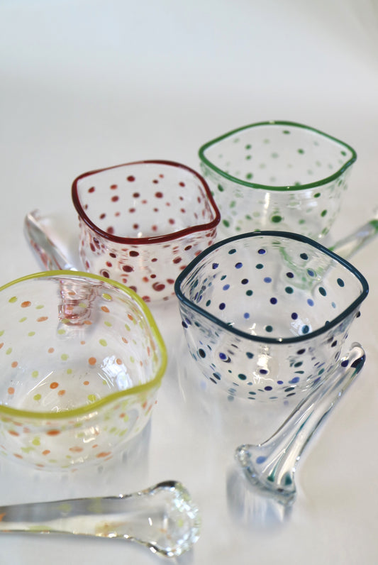 Polka Dots Sugar Bowl with a matching Spoon